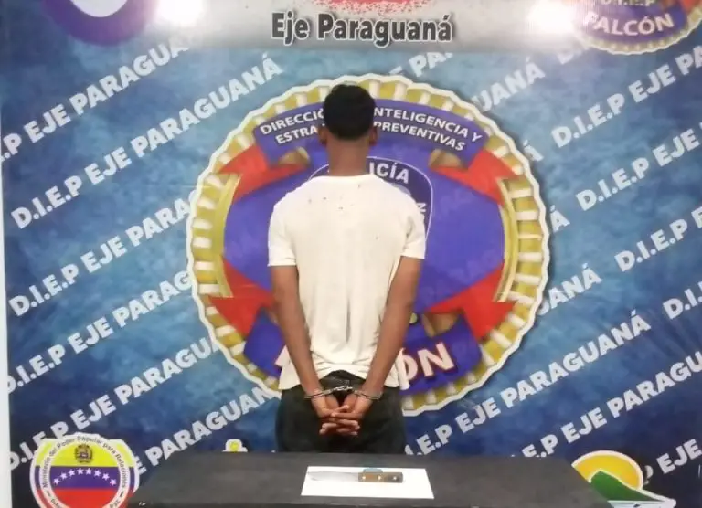 Sujeto golpeó a su hermana y fue detenido por la Diep Paraguaná