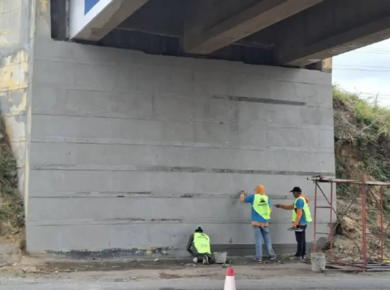 Avanzan los trabajos en el Distribuidor de Tucacas