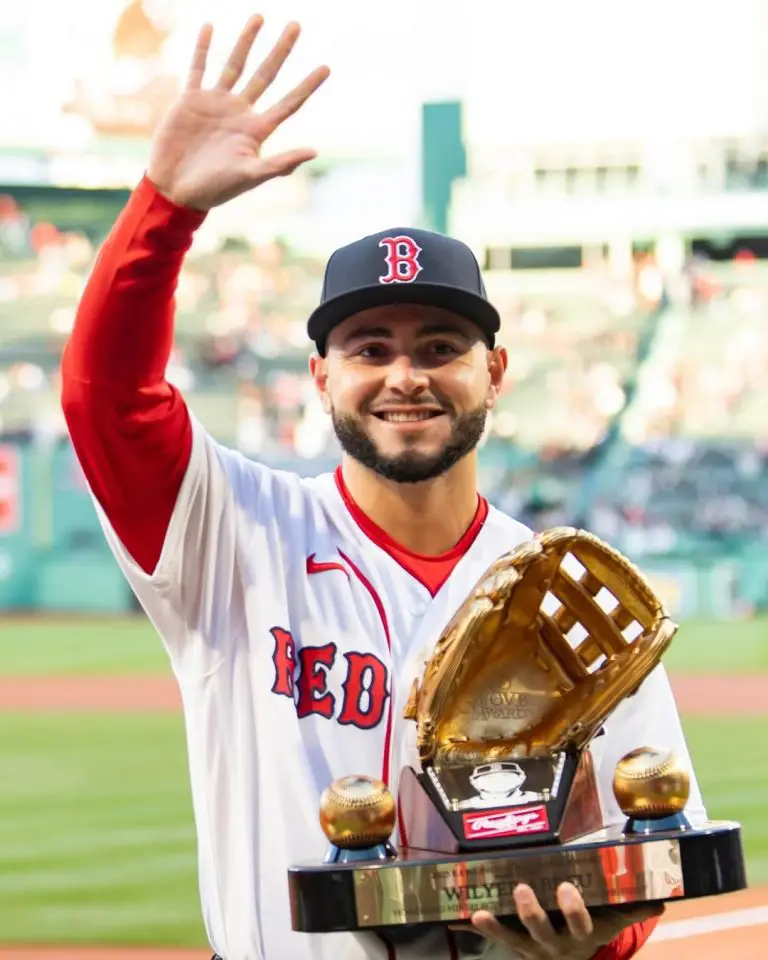 Wilyer Abreu recibió su segundo Guante de Oro con Boston