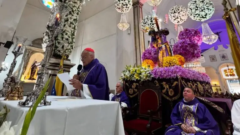 Cardenal Porras pide al Nazareno por la paz de Venezuela