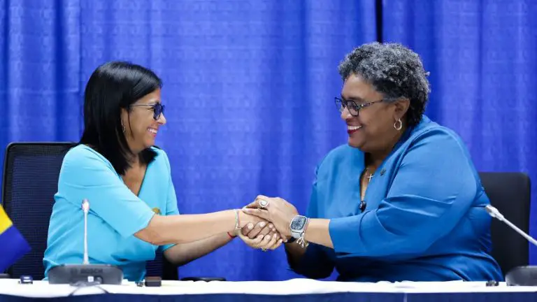 Delcy Rodríguez: «Nace una unión económica y comercial entre Barbados y Venezuela»