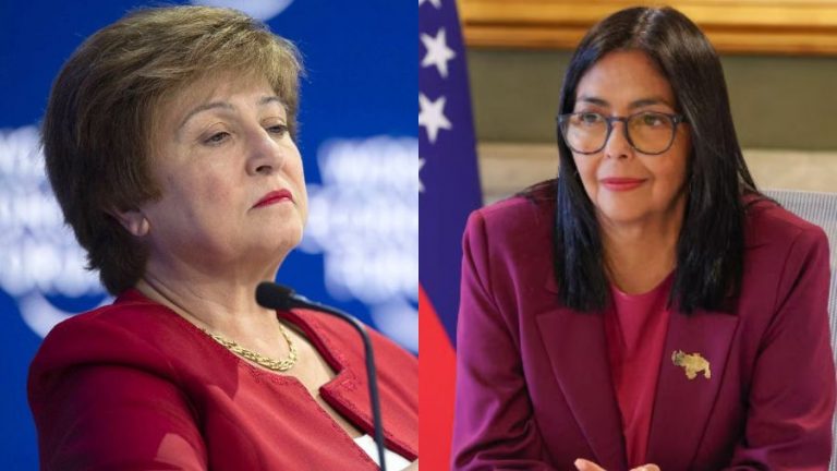 Directora del FMI califica conversación con Delcy Rodríguez como «muy valiosa»