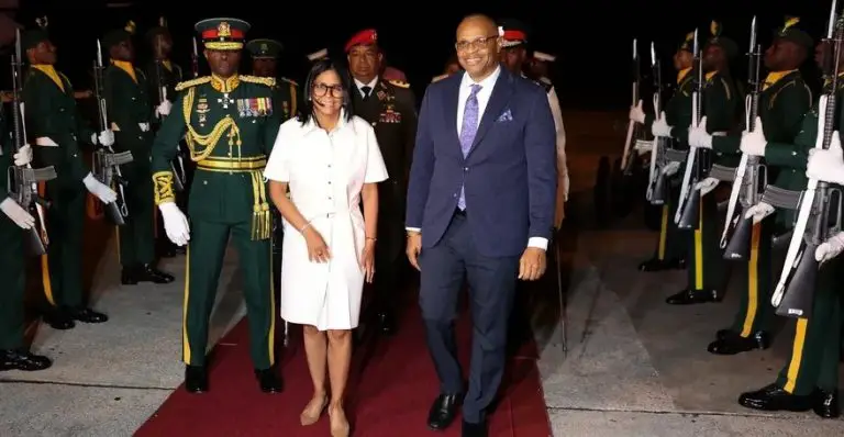 Delcy Rodríguez visita Barbados para fortalecer agenda estratégica