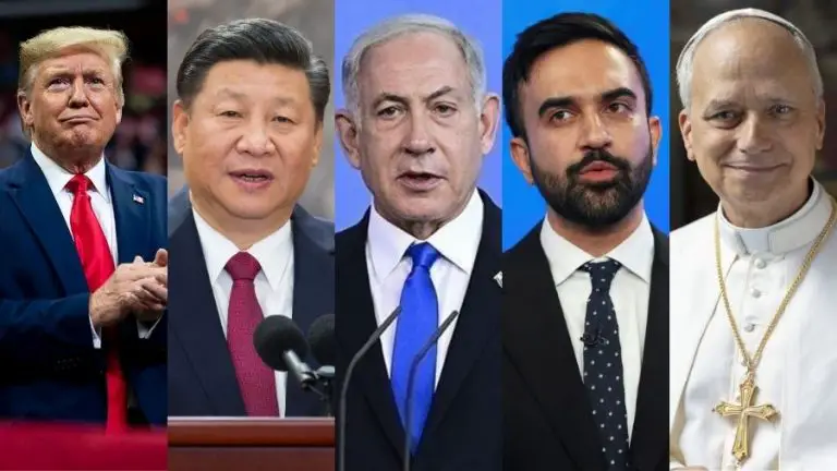 Trump, Xi, Netanyahu, Mamdani y León XIV entre los líderes más influyentes de 2026