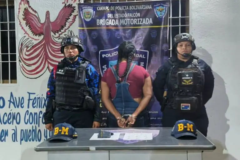 Polifalcón captura a mujer con droga en Coro