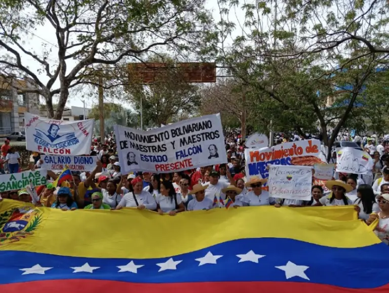 Sector educativo de Falcón se moviliza para exigir el cese de sanciones contra Venezuela