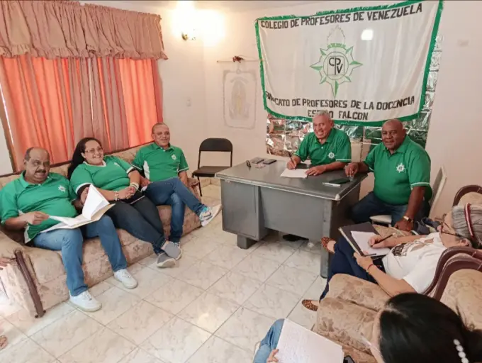 La junta directiva del Sindicato de Profesores del estado Falcón sostuvo una reunión para evaluar y establecer las próximas acciones