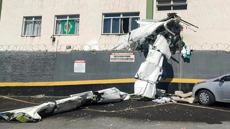Avioneta se estrelló contra edificio en Brasil, dos muertos y varios heridos