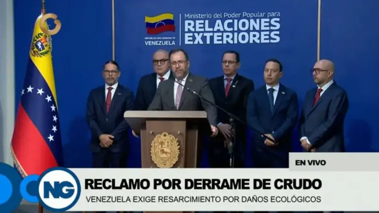 Venezuela exige indemnización a Trinidad y Tobago por derrame de hidrocarburos