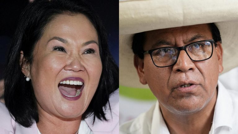 Un nuevo sondeo sitúa a Fujimori a la cabeza frente a Sánchez en Perú