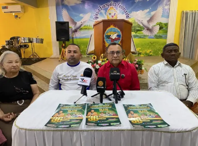 la Iglesia Evangélica Pentecostal Filadelfia se prepara para celebrar su 36º aniversario de servicio y labor social en el estado Falcón.