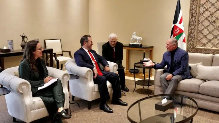 Canciller Gil destaca encuentro con Abdullah II de Jordania y avances en cooperación bilateral