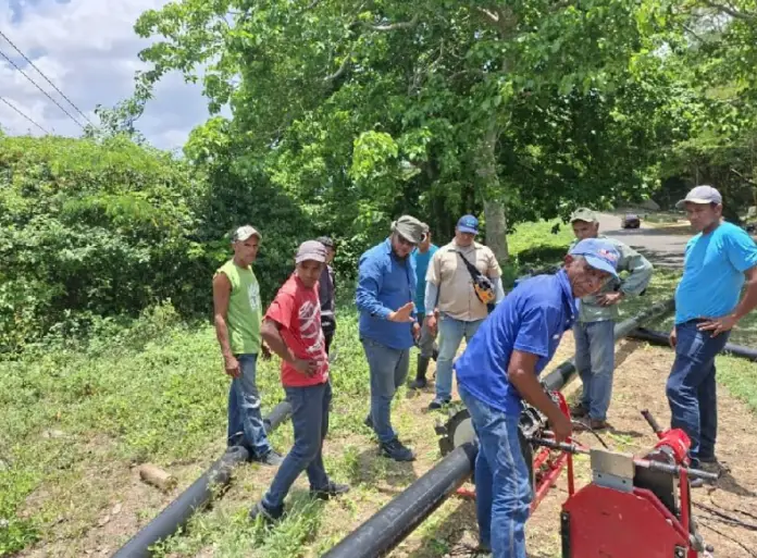En el municipio Píritu, el poder popular organizado avanza en la ejecución de una nueva fase del proyecto de la aducción Píritu Corozo.