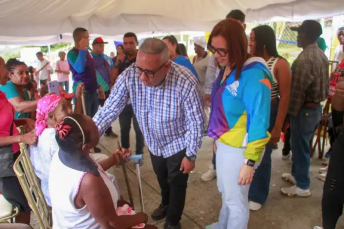 Este sábado el despliegue del gabinete social de la Gobernación llegó a la comunidad de Pueblo Nuevo de la Sierra del municipio Petit.