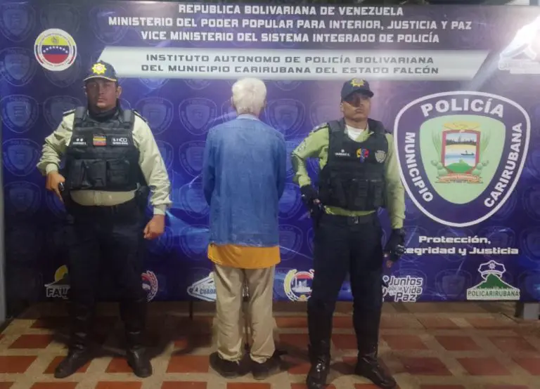 Policarirubana detiene a octogenario por intentar abusar de una adolescente