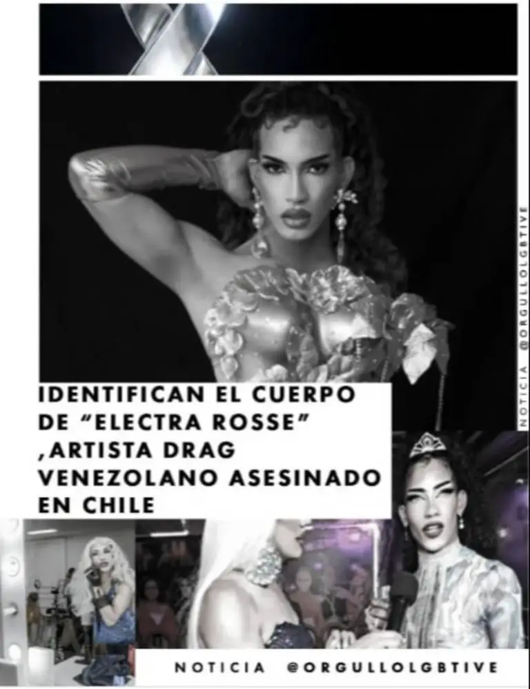 Identificado «drag queen» venezolano asesinado en Chile