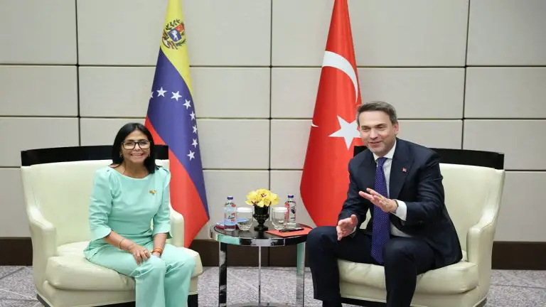 Delcy Rodríguez sostuvo encuentro con el ministro turco de Energía