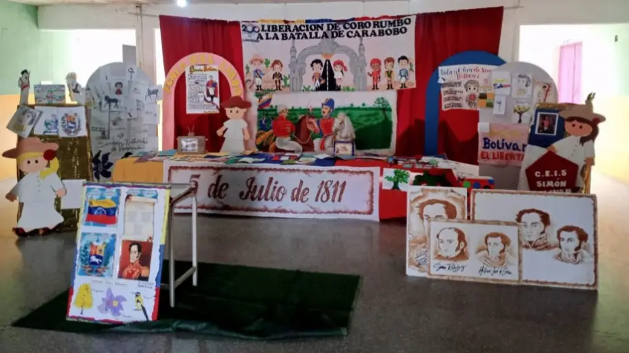Con un conjunto de recursos didácticos y pedagógicos diversos, los estudiantes del Ceis Simón Bolívar de Las Velitas, rindieron homenaje.
