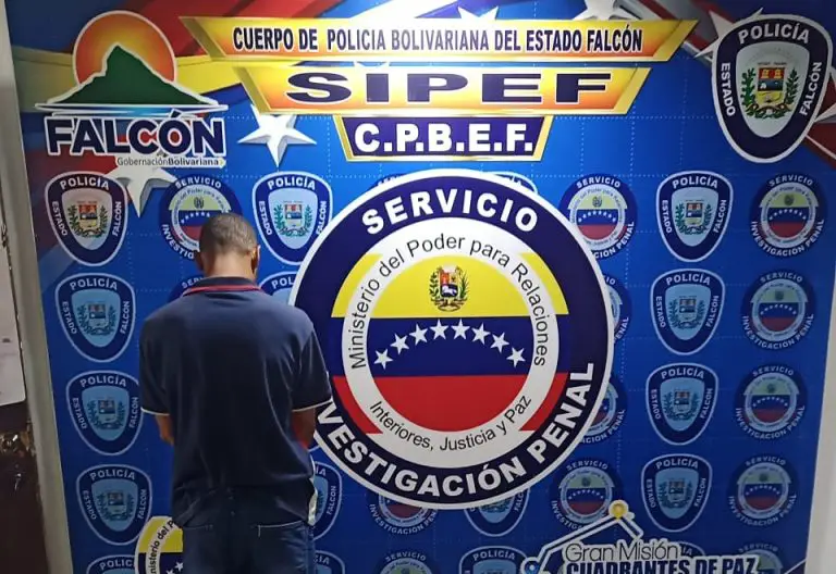 Sipef captura a sujeto solicitado por homicidio calificado en Coro