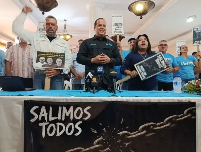 El coordinador de Derechos Humanos del partido Vente Venezuela, Orlando Moreno, encabezó este lunes una asamblea con la estructura en Falcón.