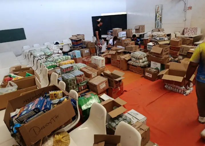 El Padre José Nuñez, director de Cáritas Coro, manifestó que el Centro de Acopio tiene la necesidad de alimentos no perecederos.