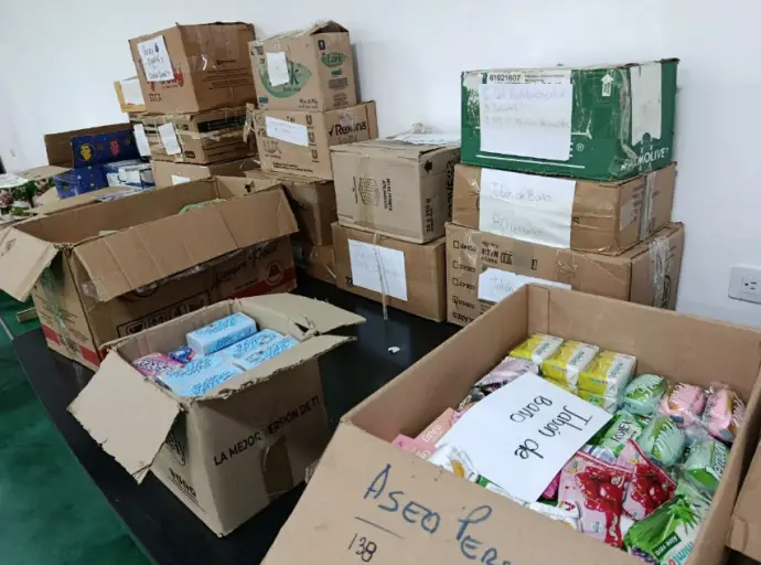 El Padre José Nuñez, director de Cáritas Coro, manifestó que el Centro de Acopio tiene la necesidad de alimentos no perecederos.