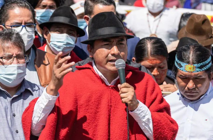  VÍDEO| Así detuvieron al líder indígena que decretó paro indefinido en Ecuador