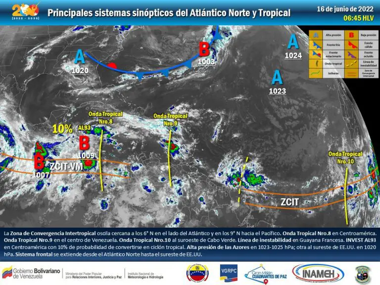 Inameh prevé nubosidad y lluvias en gran parte del país