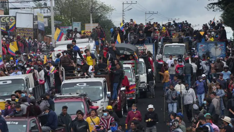 Lasso amplía estado de excepción por el paro nacional en Ecuador