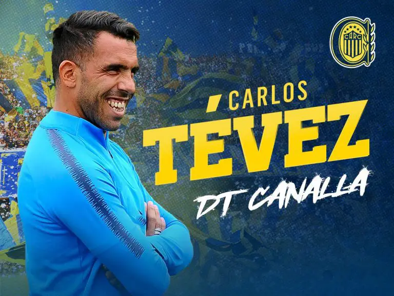 Carlos Tevez, nuevo técnico de Rosario Central