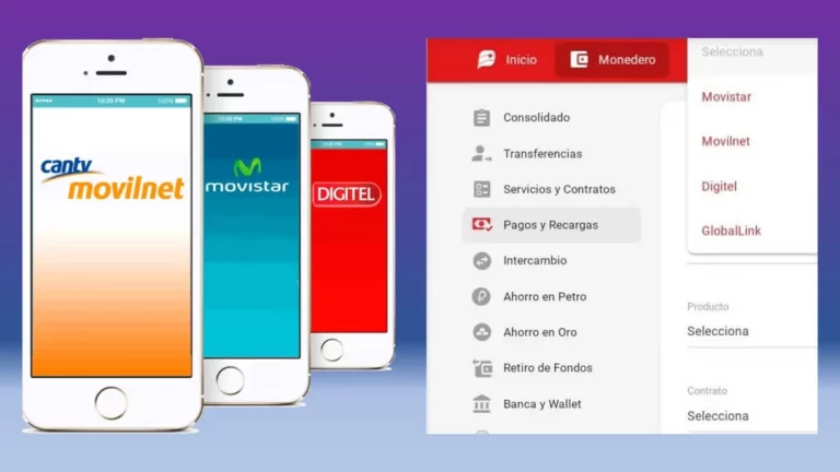 Recarga el saldo Digitel, Movistar y Movilnet desde el sistema Patria