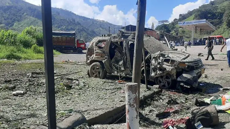 Dos muertos en atentado contra un puesto de policía en Colombia