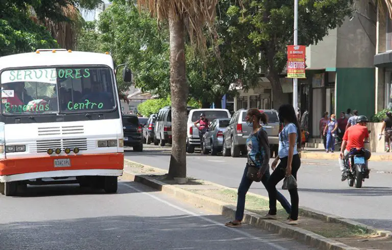 El transporte está funcionando en Coro