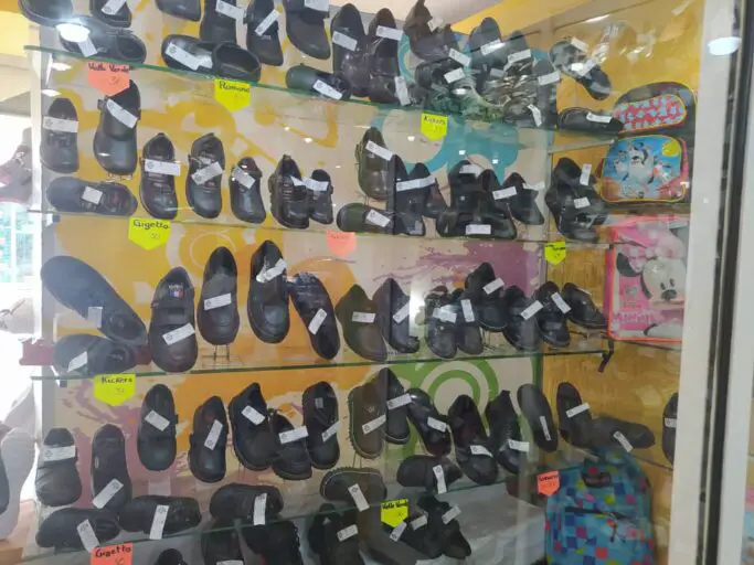 Variedad y cantidad en zapatos escolares