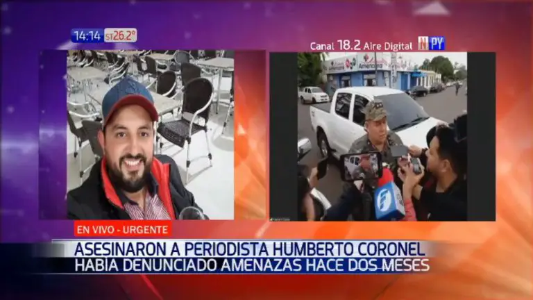 Periodista es asesinado en la frontera de Paraguay con Brasil