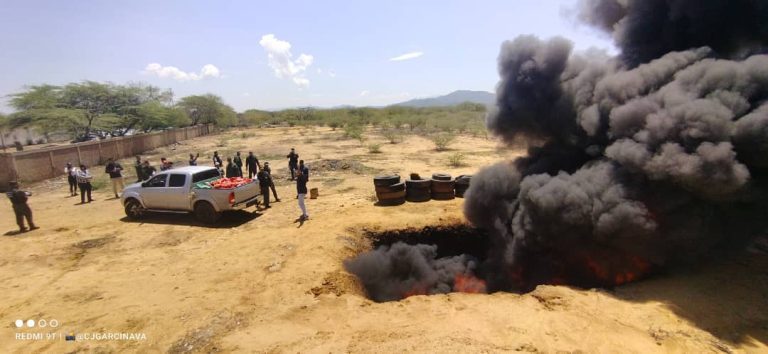 Incineran droga  incautada en Puerto Escondido