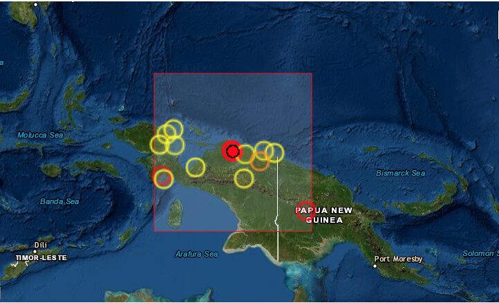 Dos terremotos de 6,2 sacuden provincia indonesia de Papua
