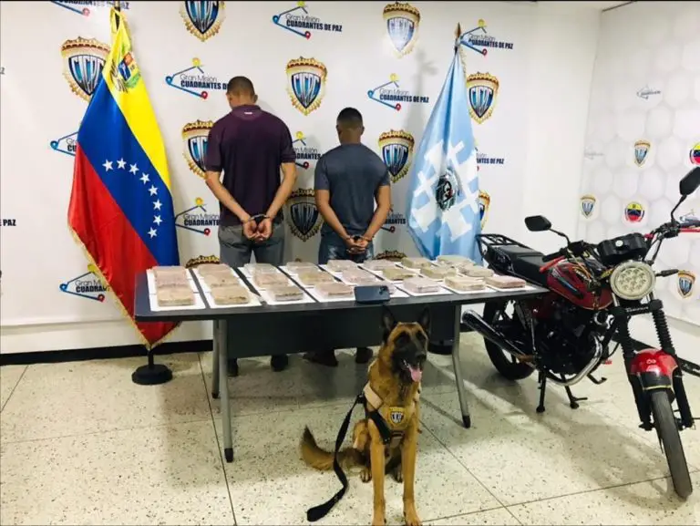 Con 12 kilos de droga aprehendidos dos hombres en Capadare