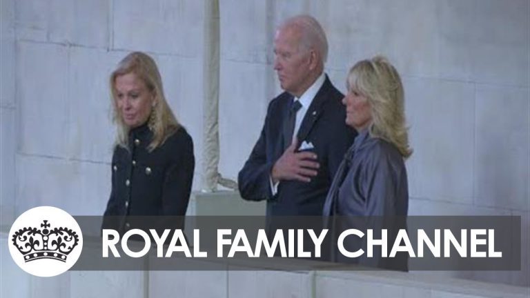Vídeo| Biden rindió respeto a Isabel II en capilla ardiente