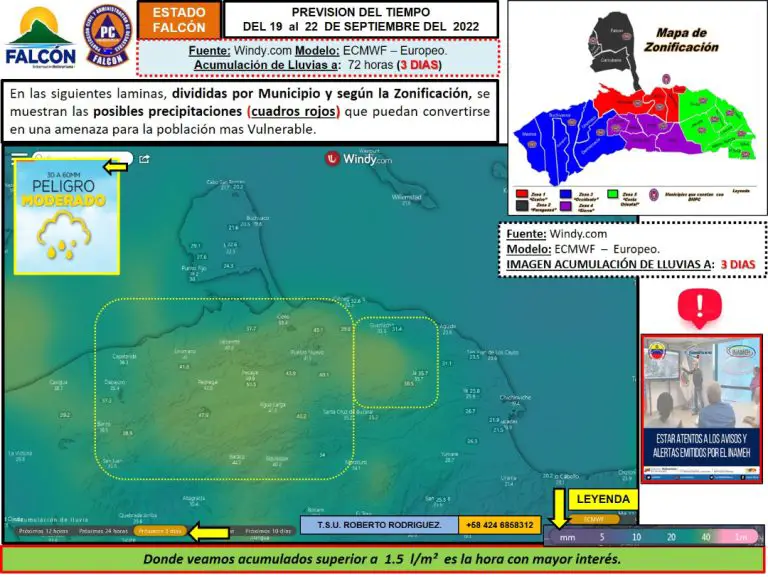 PC Falcón alerta ante inestabilidad atmosférica