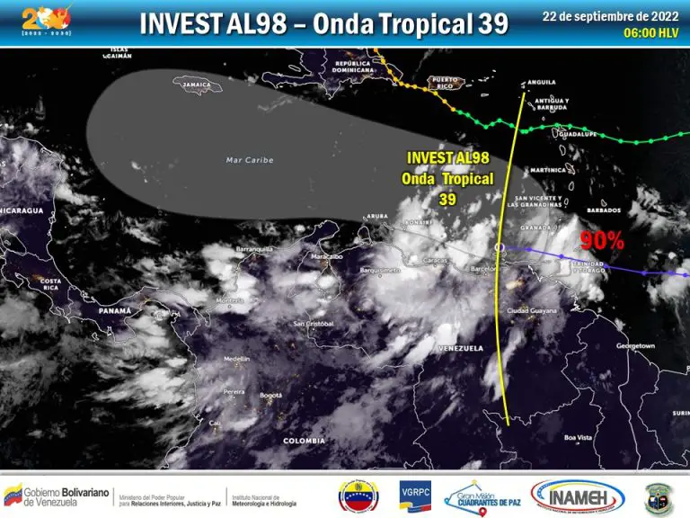 Onda tropical número 39 genera abundantes lluvias en el país