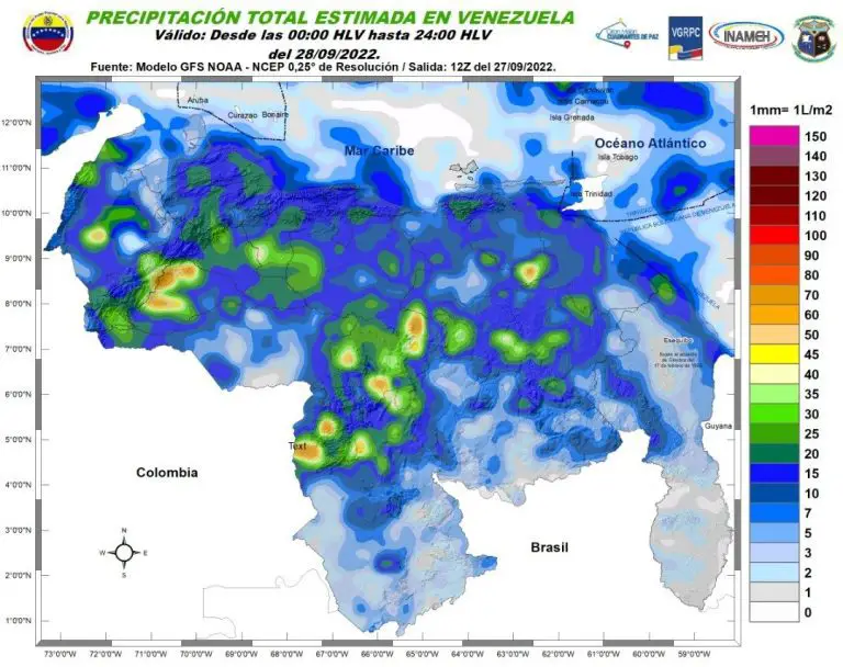 Con lluvias, lloviznas y chubascos, así estará el tiempo hoy #28Sep