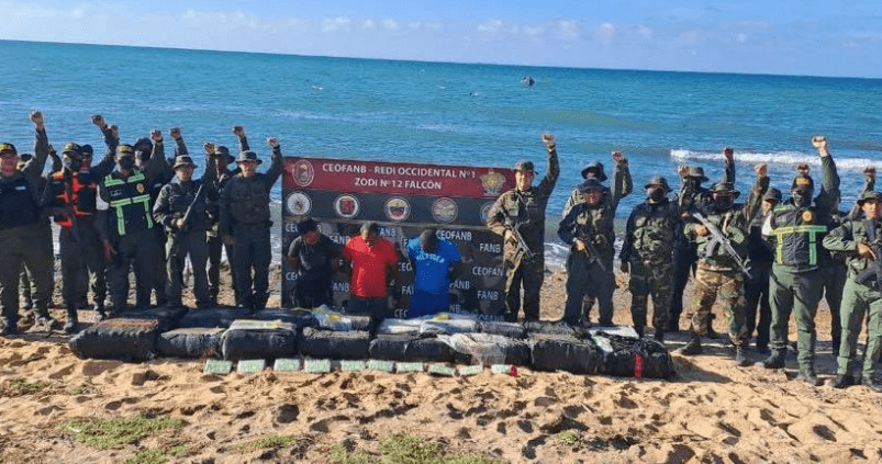 Cabo San Román| 468 kg de drogas incautados por la FANB