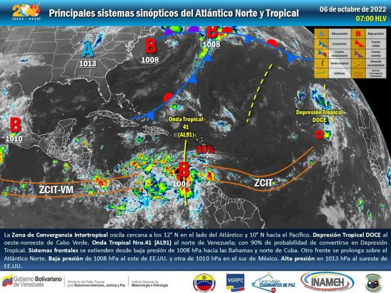 Onda tropical 41 transitará este #6Oct toda la costa venezolana