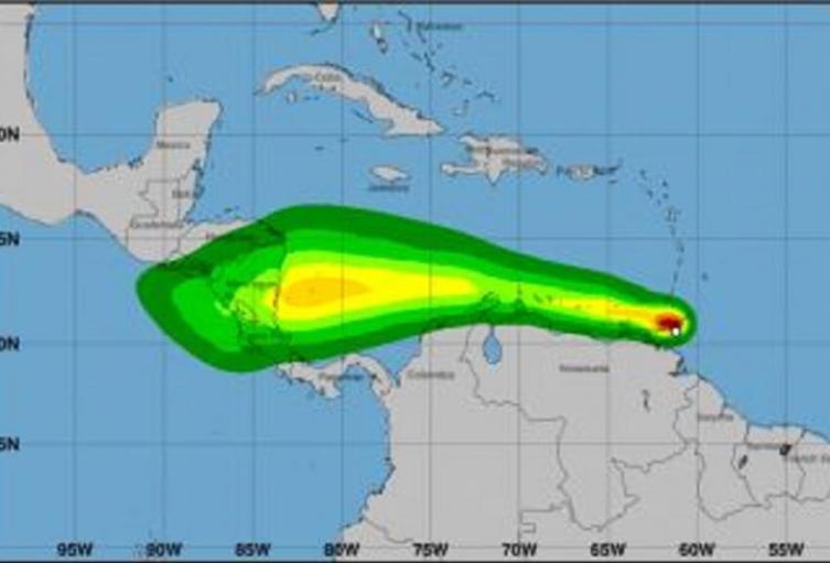 Onda tropical puede convertirse en huracán al pasar por San Andrés