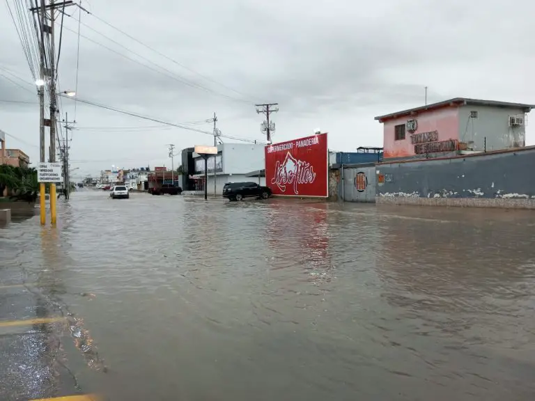 Inundaciones en calles y avenidas dejan lluvias en Punto Fijo (+ video y fotos)