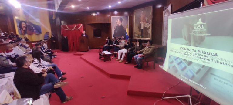 Falcón consulta proyecto de ley de Armonización Tributaria